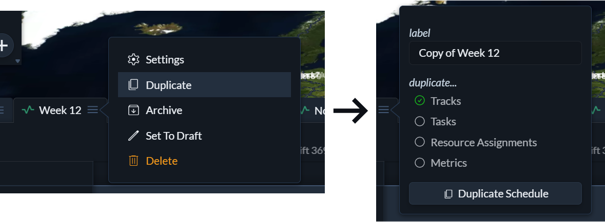 Duplicate Schedule